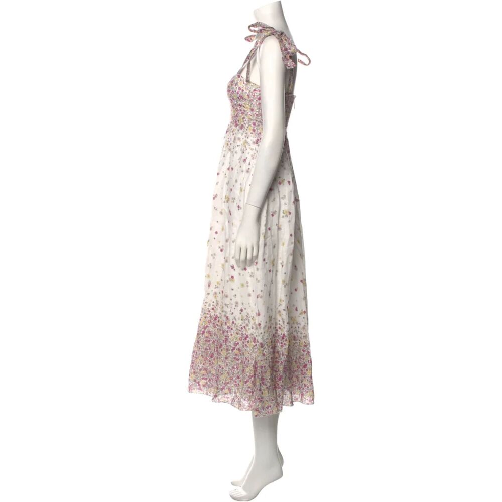 Zimmermann Carnaby Tie-Shoulder Midi Dress Zim 0 / US 4. white - Picture 9 of 15